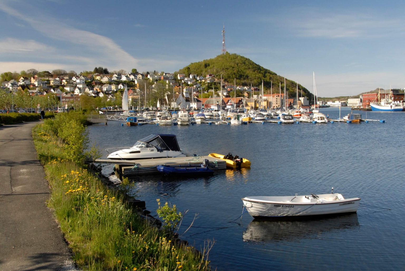 Egersund, prístavné mestečko pri Severnom mori